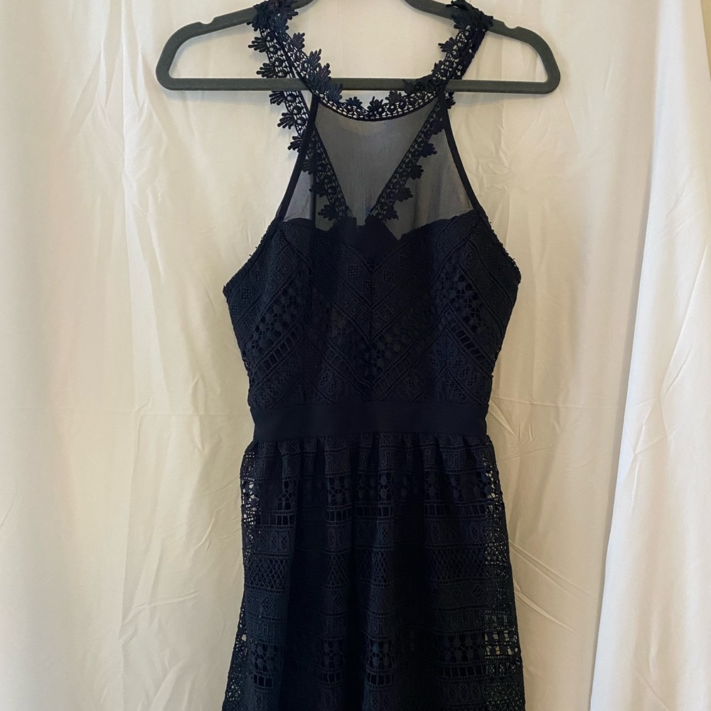 Francesca’s black dress
